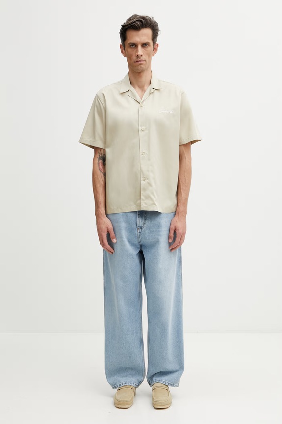 Carhartt WIP S/S Delray Shirt Men's I031465.3M7XX beige