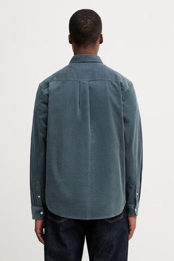 Одежда Carhartt WIP L/S Madison Fine Cord Shirt рубашка из вельвета для мужчин I030580.3MGXX голубой