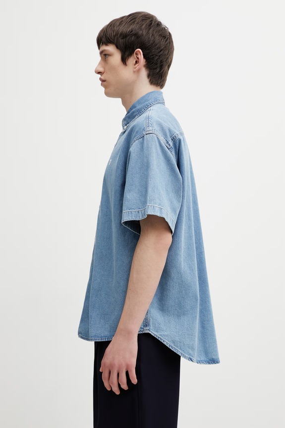 Carhartt WIP S/S Lucas Shirt сорочка джинсова чоловіча I034575.135 блакитний SS26