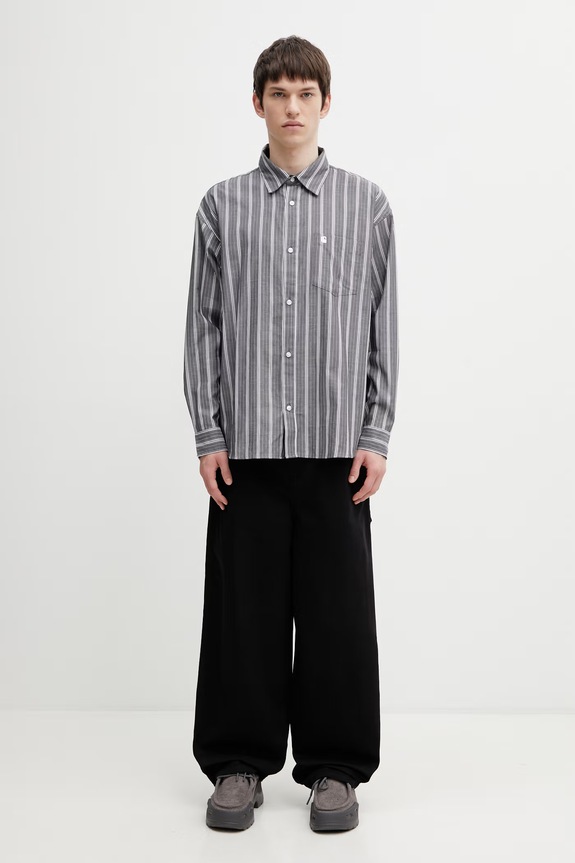 Carhartt WIP L/S Beale Shirt сорочка бавовняна чоловіча I036201.3OBXX сірий