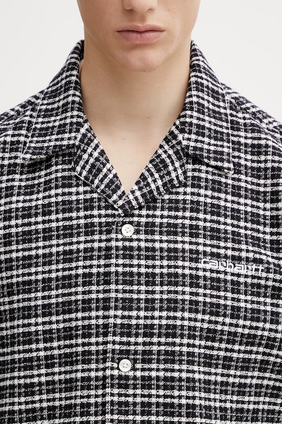 Carhartt WIP S/S Kander Shirt мъжка риза от памук черен I036194.3JOXX