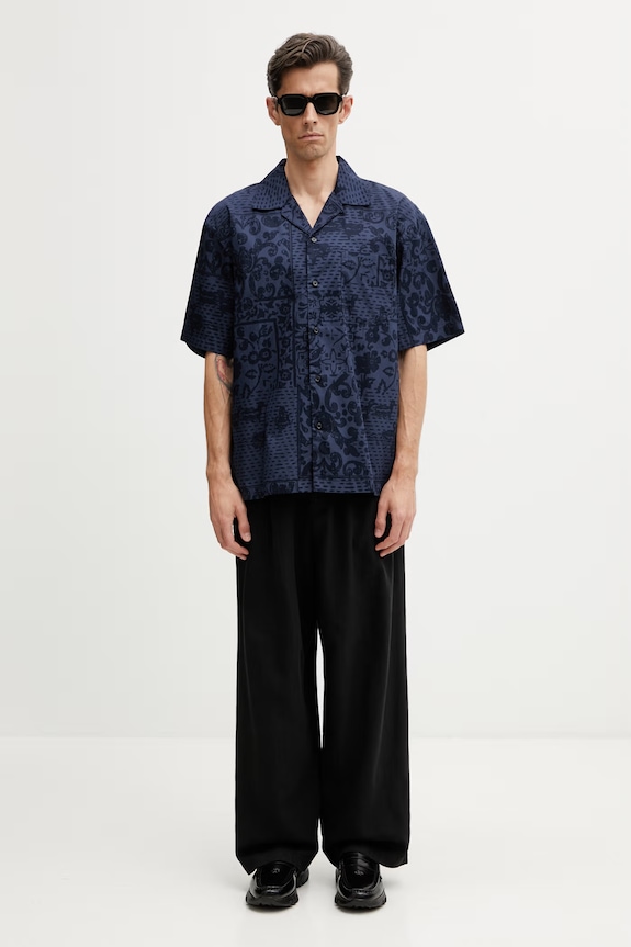 Carhartt WIP S/S Vestige Shirt shirt cotton Men's I036213.3PVXX blue