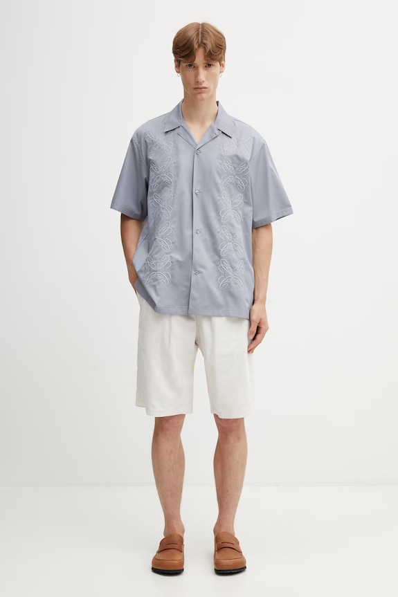Carhartt WIP S/S Signet Shirt сорочка чоловіча I036227.1NKXX сірий