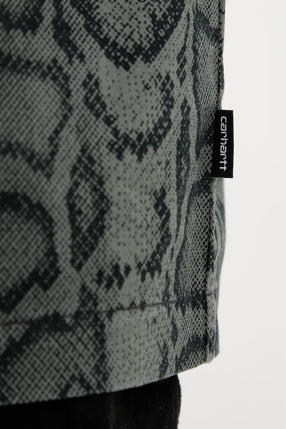 Carhartt WIP S/S Snake Camo Shirt in cotone da uomo I036275.3QAGD verde