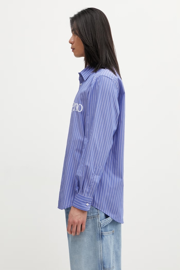 No Problemo Ls Poplin košeľa bavlnená pánska NP4010205 modrá SS26