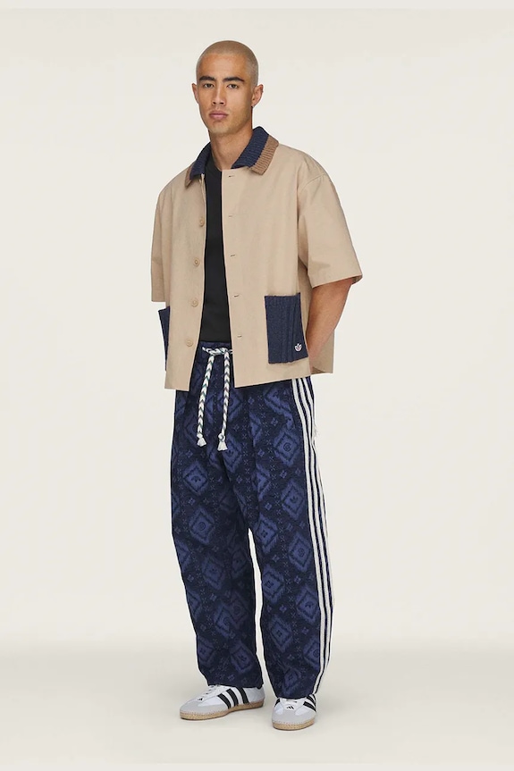 adidas Originals CLOT x adidas by Edison Chen cămașă cu amestec de lână merino pentru bărbați KE7065 bej SS26