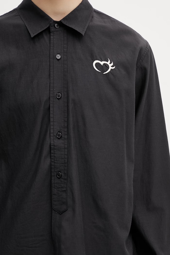 Human Made MENS WOVEN SHIRT рубашка с хлопком для мужчин чёрный HM31SH005