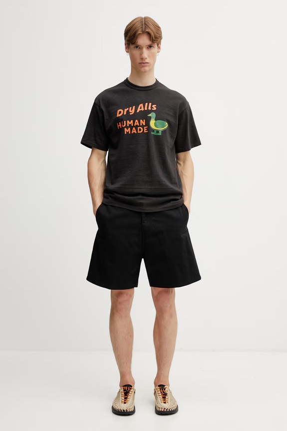 Human Made MENS KNITTED T-SHIRT футболка бавовняна чоловіча HM31TE006 чорний