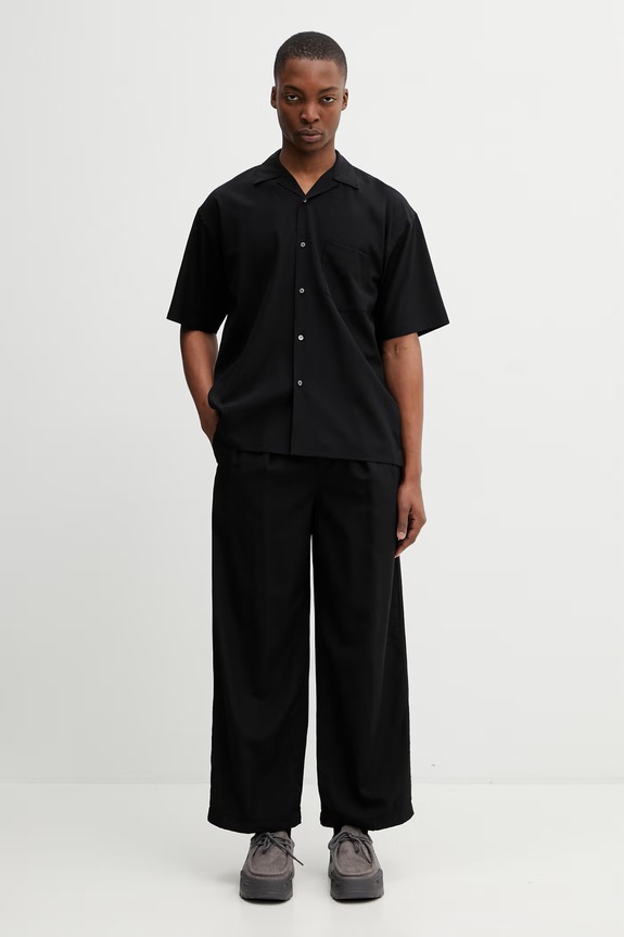 BEAMS сорочка вовняна чоловіча 1101.1630.563 чорний