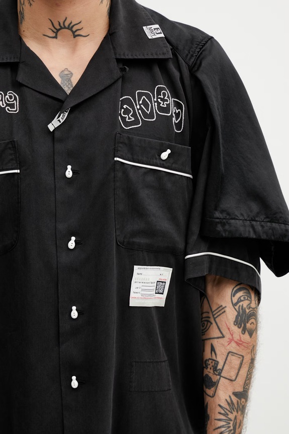 Maison MIHARA YASUHIRO shirt with lyocell Men's black A16SH082