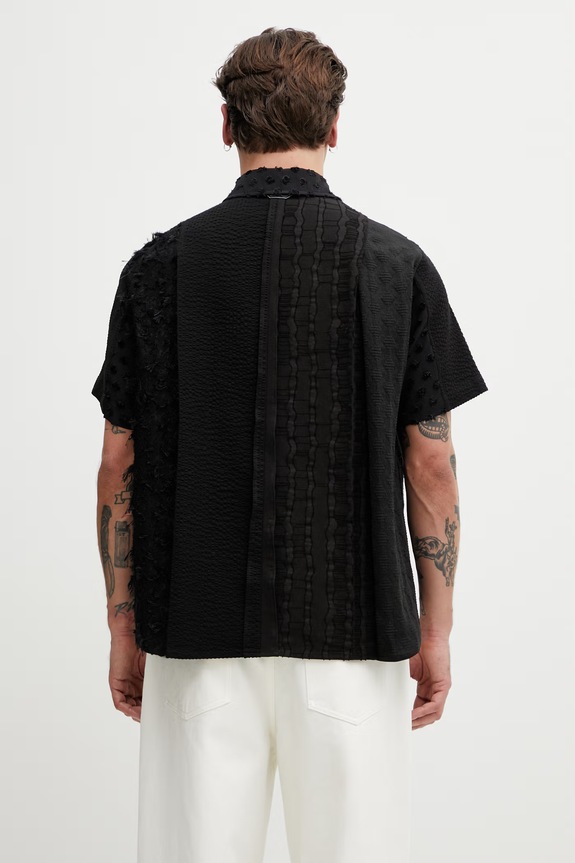 Clothing Ader Error Men's shirt with cotton BP01SSSH0202BK black