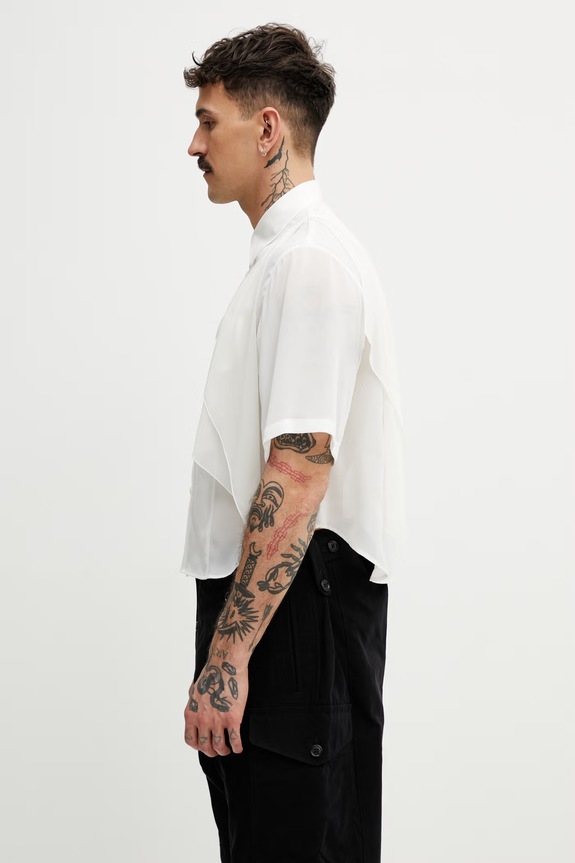 Undercover camicia da uomo UP1F1405 bianco SS26
