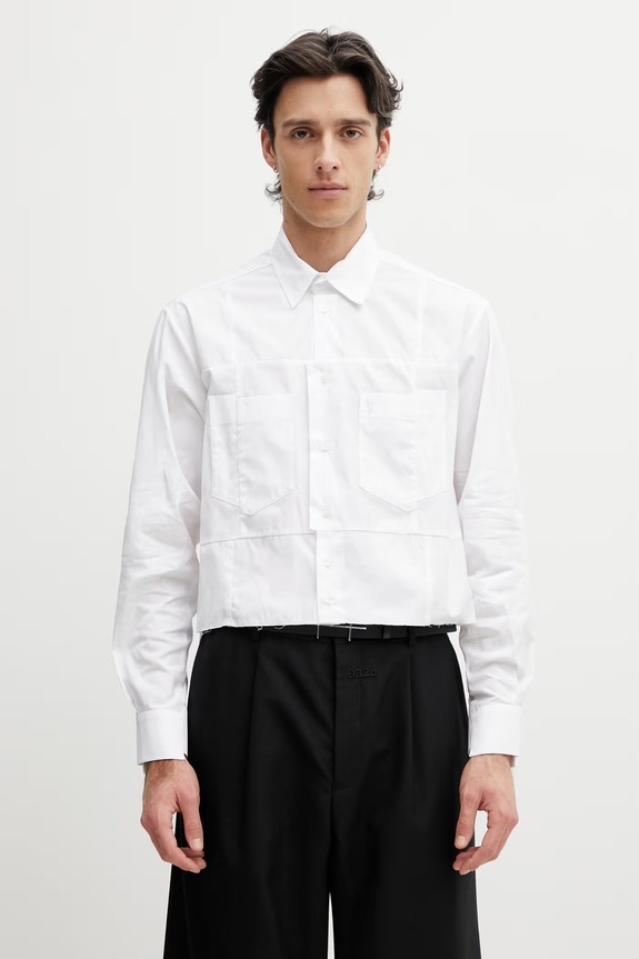 Vetements риза от памук бял UE76SH029W
