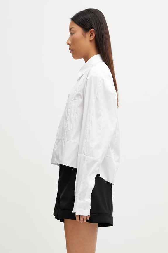 Vetements риза от памук бял UE76SH029W