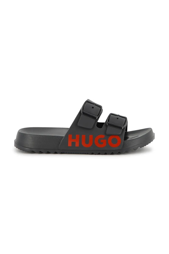HUGO klapki dziecięce G01193.30.35 czarny SS26