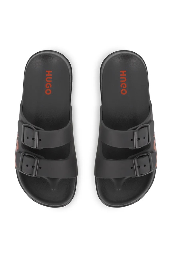 HUGO klapki dziecięce czarny G01193.36.41