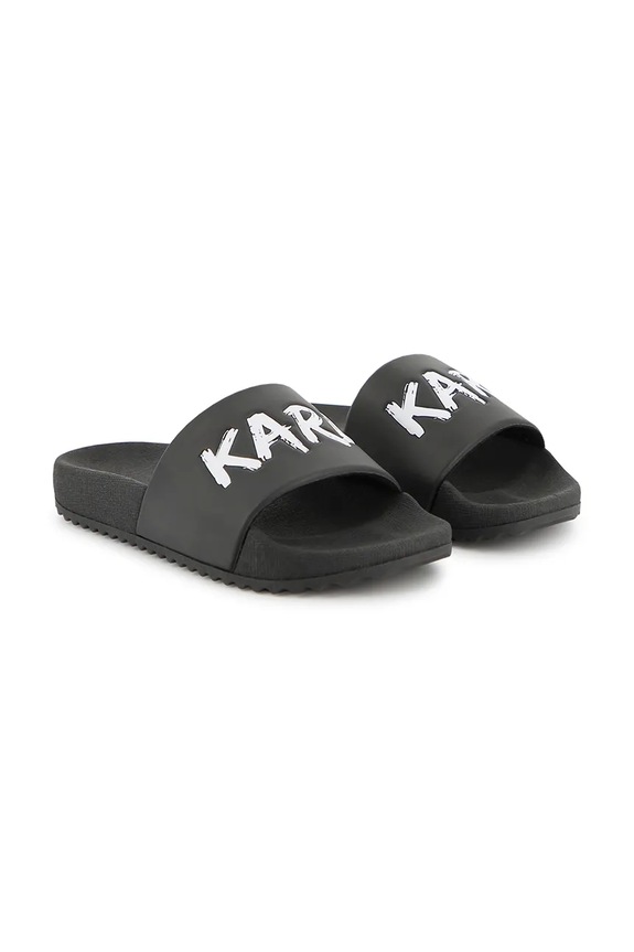 Dětské pantofle Karl Lagerfeld černá Z31178.27.35