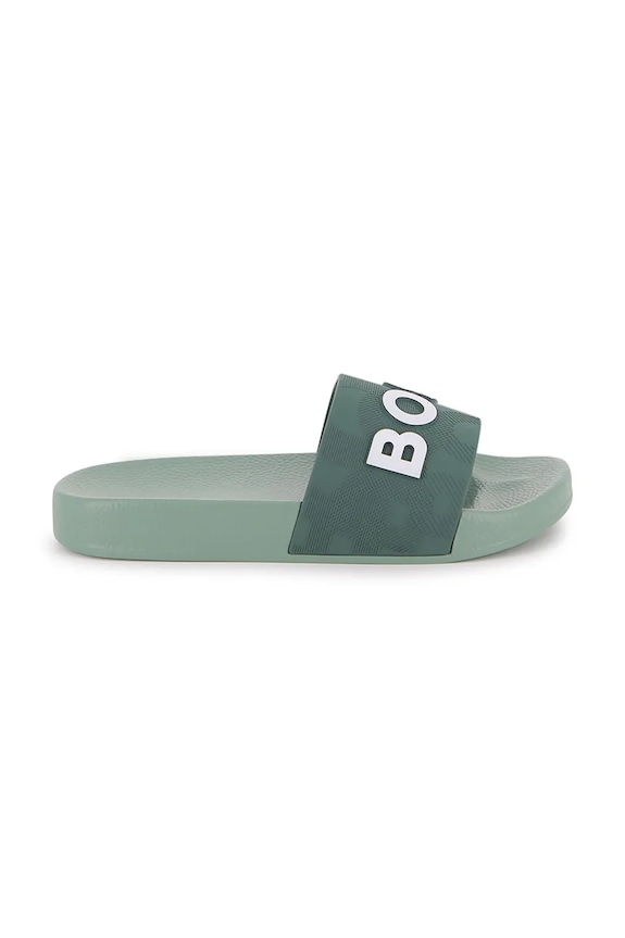 BOSS klapki dziecięce J52799.27.35 zielony SS26