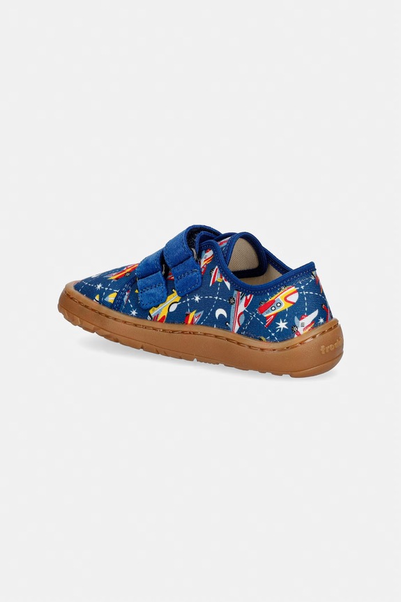 Chłopiec Froddo kapcie dziecięce BAREFOOT CANVAS G1700440.25.30 niebieski