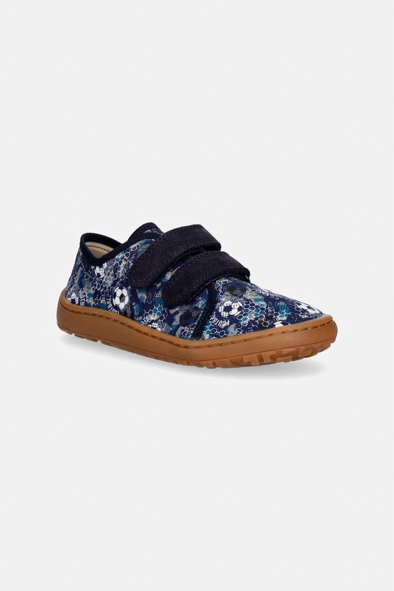 Froddo παντόφλες παιδικές BAREFOOT CANVAS σκούρο μπλε G1700440.25.30
