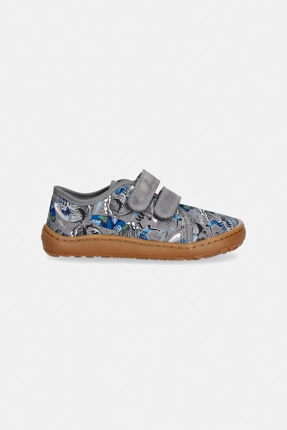Froddo παντόφλες παιδικές BAREFOOT CANVAS G1700440.25.30 γκρί SS26