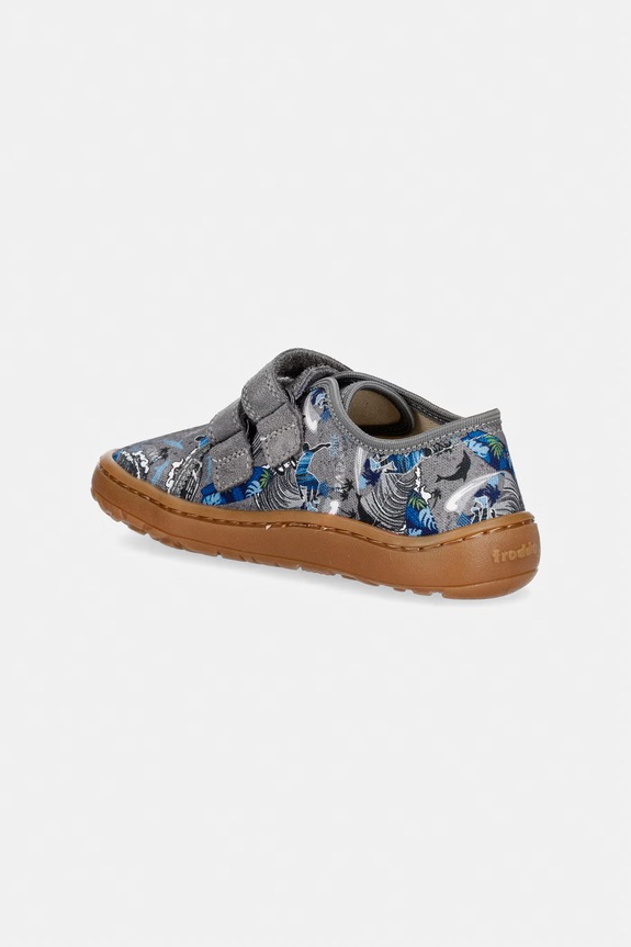 Αγορίστικα Froddo παντόφλες παιδικές BAREFOOT CANVAS G1700440.25.30 γκρί