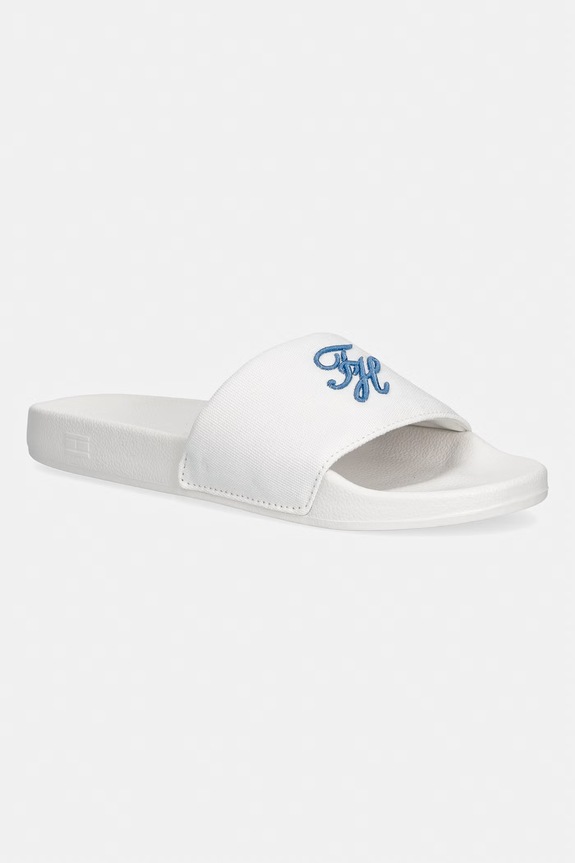 Tommy Hilfiger šľapky dámske TH SCRIPT POOL SLIDE biela FW0FW09286