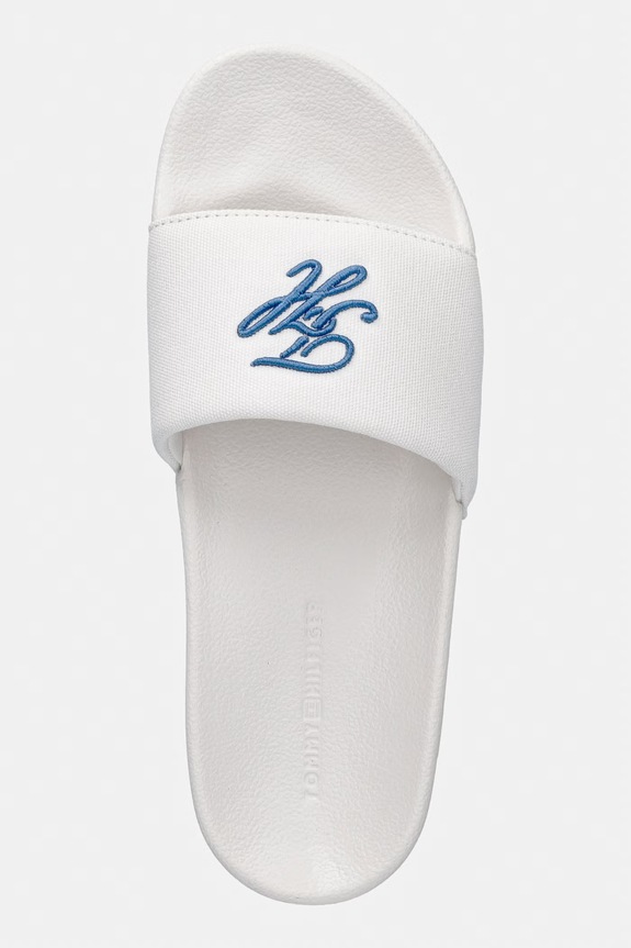 Tommy Hilfiger šľapky dámske TH SCRIPT POOL SLIDE biela FW0FW09286