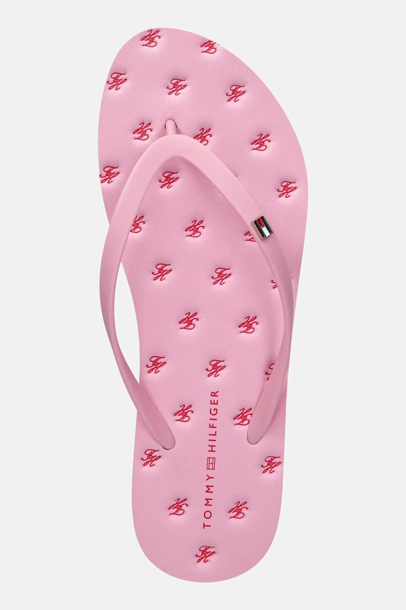 Tommy Hilfiger șlapi pentru femei TH CRITTER SANDAL roz FW0FW09199