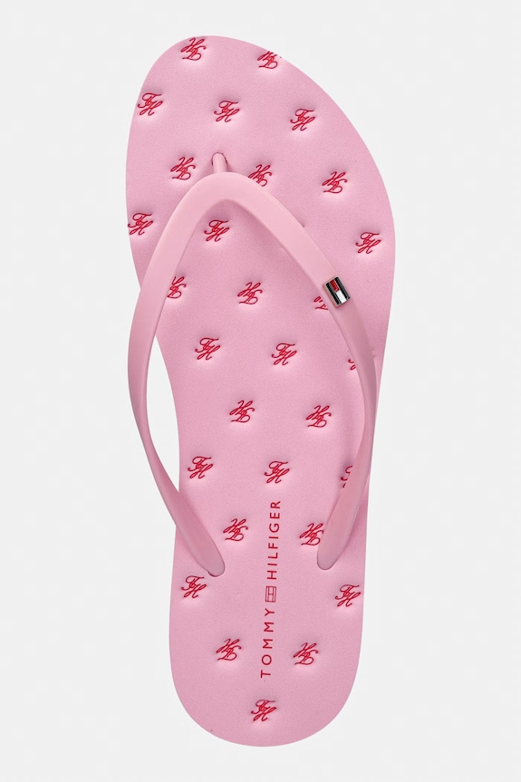 Tommy Hilfiger șlapi pentru femei TH CRITTER SANDAL roz FW0FW09199