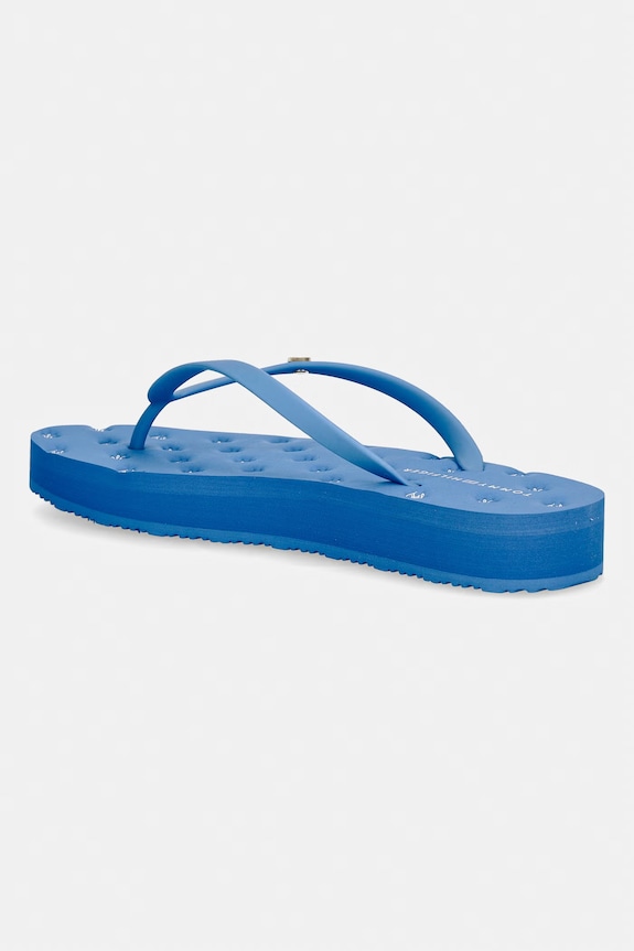 Încălțăminte Tommy Hilfiger șlapi pentru femei TH CRITTER SANDAL FW0FW09199 albastru