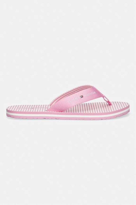 Tommy Hilfiger șlapi pentru femei TH ITHACA STRIPE SUMMER SANDAL FW0FW09192 roz SS26