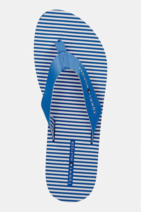Tommy Hilfiger șlapi pentru femei TH ITHACA STRIPE SUMMER SANDAL albastru FW0FW09192