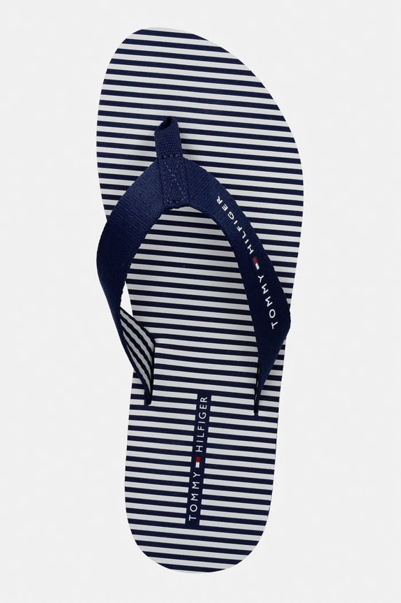 Tommy Hilfiger șlapi pentru femei TH ITHACA STRIPE SUMMER SANDAL bleumarin FW0FW09192