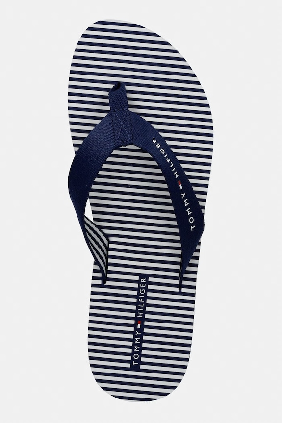Tommy Hilfiger șlapi pentru femei TH ITHACA STRIPE SUMMER SANDAL bleumarin FW0FW09192