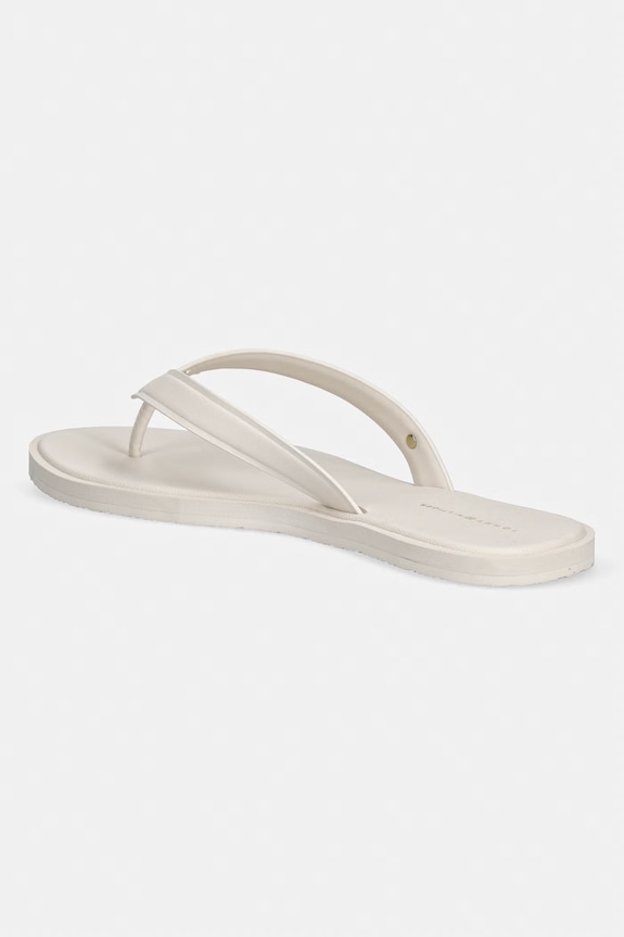 Încălțăminte Tommy Hilfiger șlapi pentru femei TH SCANDI PREMIUM SUMMER SANDAL FW0FW09206 bej