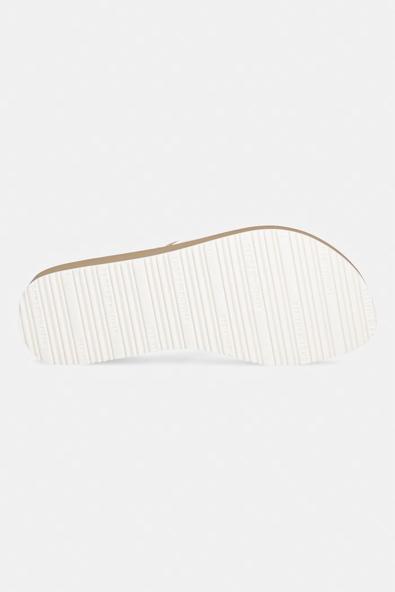Tommy Hilfiger japonki damskie TH STRIPE SUMMER SANDAL FW0FW09196 beżowy