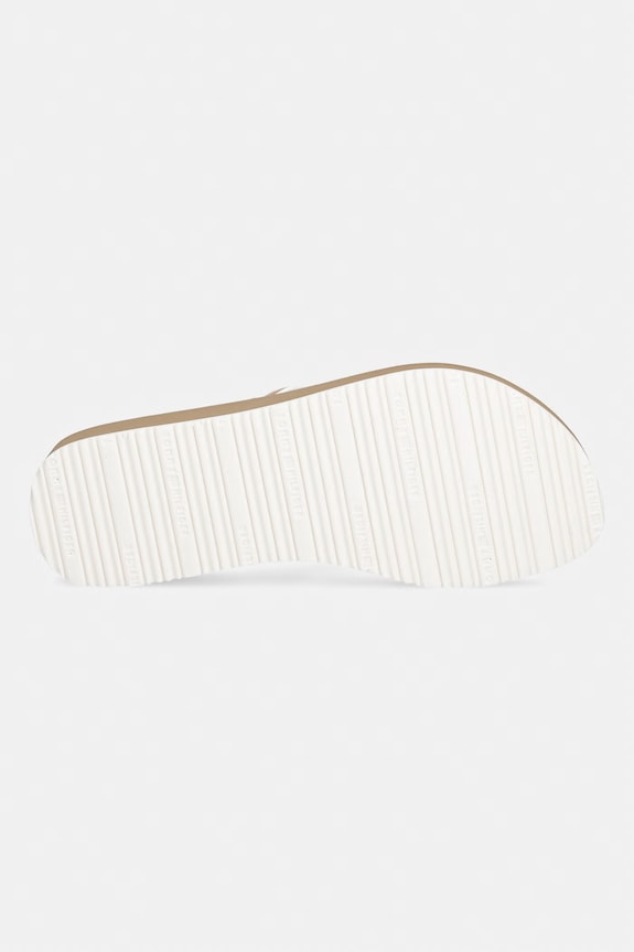 Tommy Hilfiger japonki damskie TH STRIPE SUMMER SANDAL FW0FW09196 beżowy