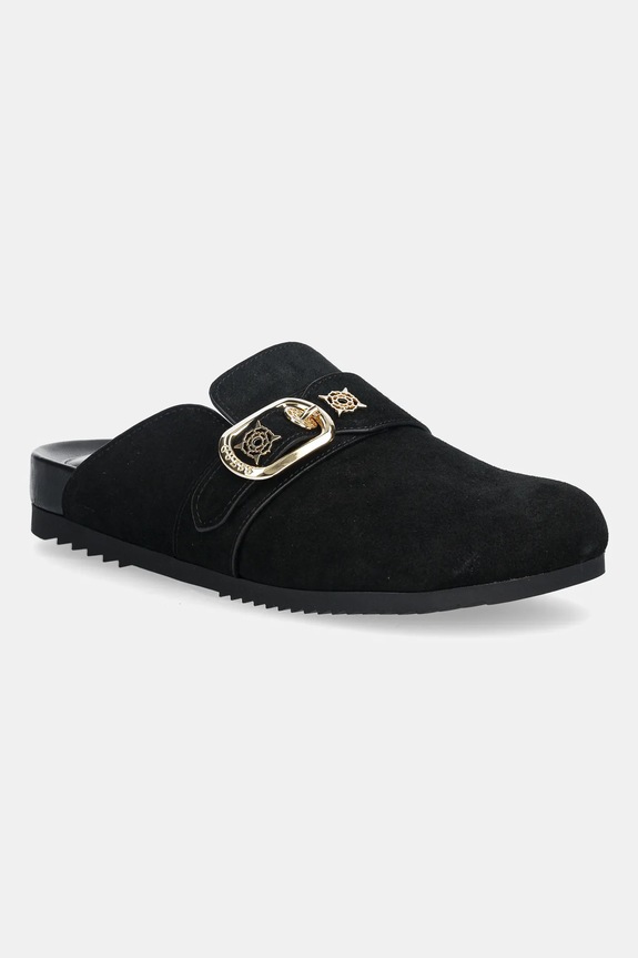 Pantofle Guess GALAVANTA imitace semiše černá FLPGAL.ESU06.BLACK