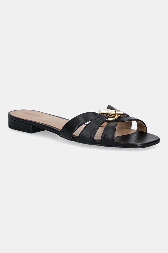 Kožne natikače Lauren Ralph Lauren Blike Slide ostalo crna 802982875002.001
