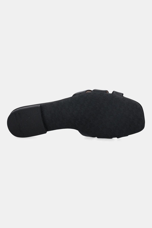 Kožne natikače Lauren Ralph Lauren Blike Slide 802982875002.001 crna