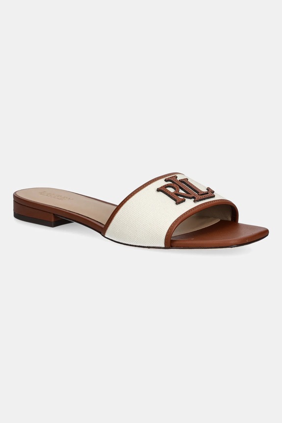 Lauren Ralph Lauren papucs Everley Sld2 textil barna 802P04395003.101