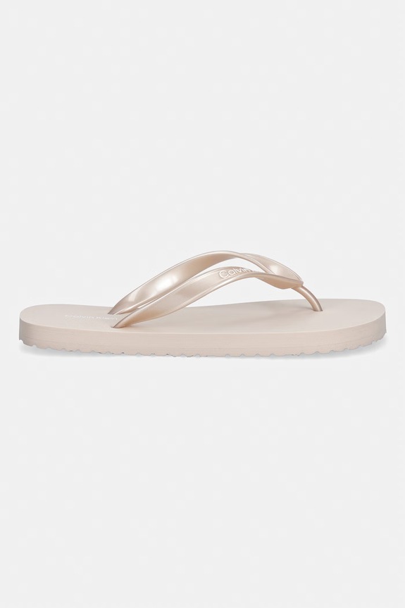 Calvin Klein žabky dámské FLIP FLOP TPU METALLIC HW0HW02956 růžová SS26