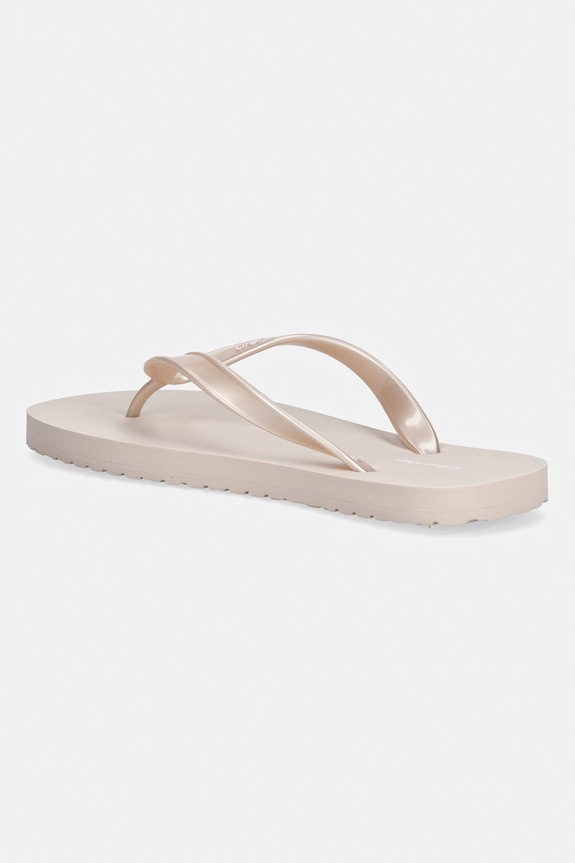 Boty Calvin Klein žabky dámské FLIP FLOP TPU METALLIC HW0HW02956 růžová