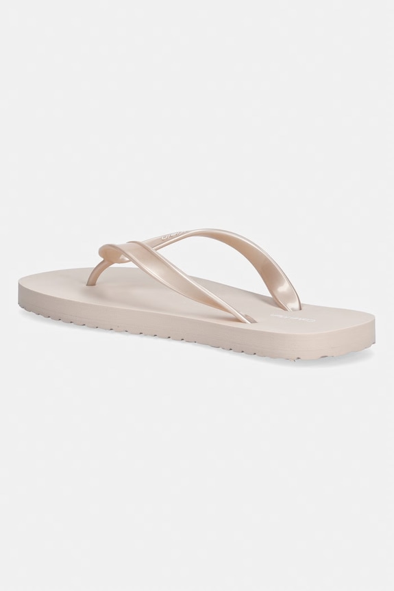Boty Calvin Klein žabky dámské FLIP FLOP TPU METALLIC HW0HW02956 růžová