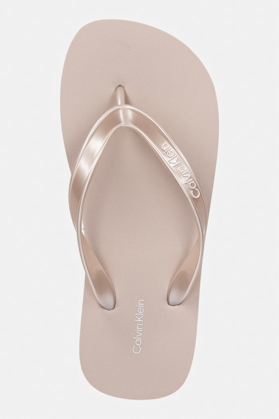 Calvin Klein žabky dámské FLIP FLOP TPU METALLIC růžová HW0HW02956