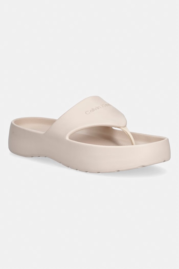 Calvin Klein női tangapapucs ONE PIECE EVA FLIP FLOP THONG bézs HW0HW02957