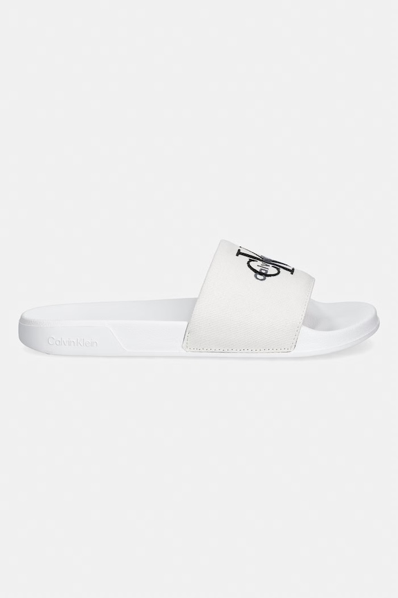 Calvin Klein σαγιονάρες Γυναικεία ESS SLIDE CV HW0HW02958 λευκό SS26