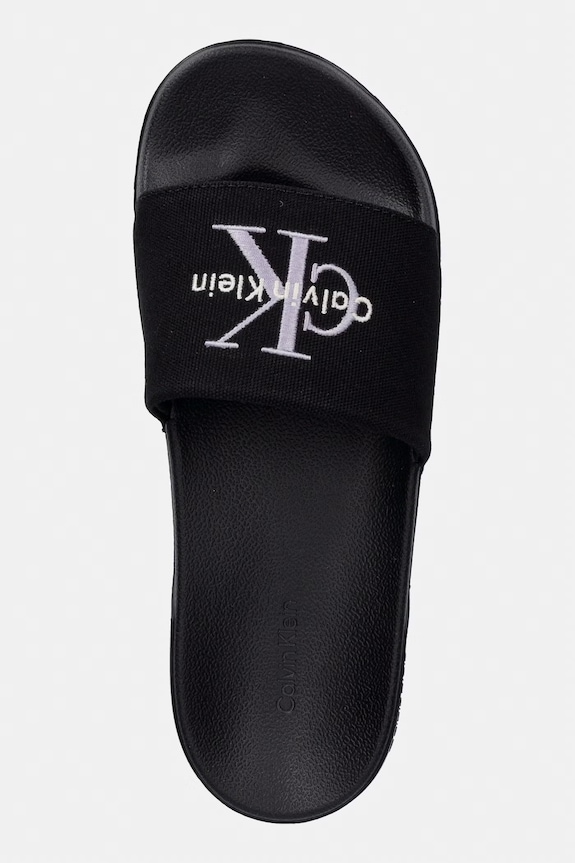 Calvin Klein σαγιονάρες γυναικείες ESS SLIDE CV μαύρο HW0HW02958