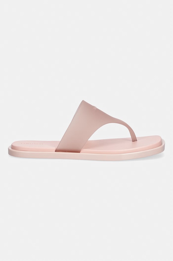 Calvin Klein șlapi pentru femei JELLY SANDAL THONG MAT TRAN TPU HW0HW02964 roz SS26
